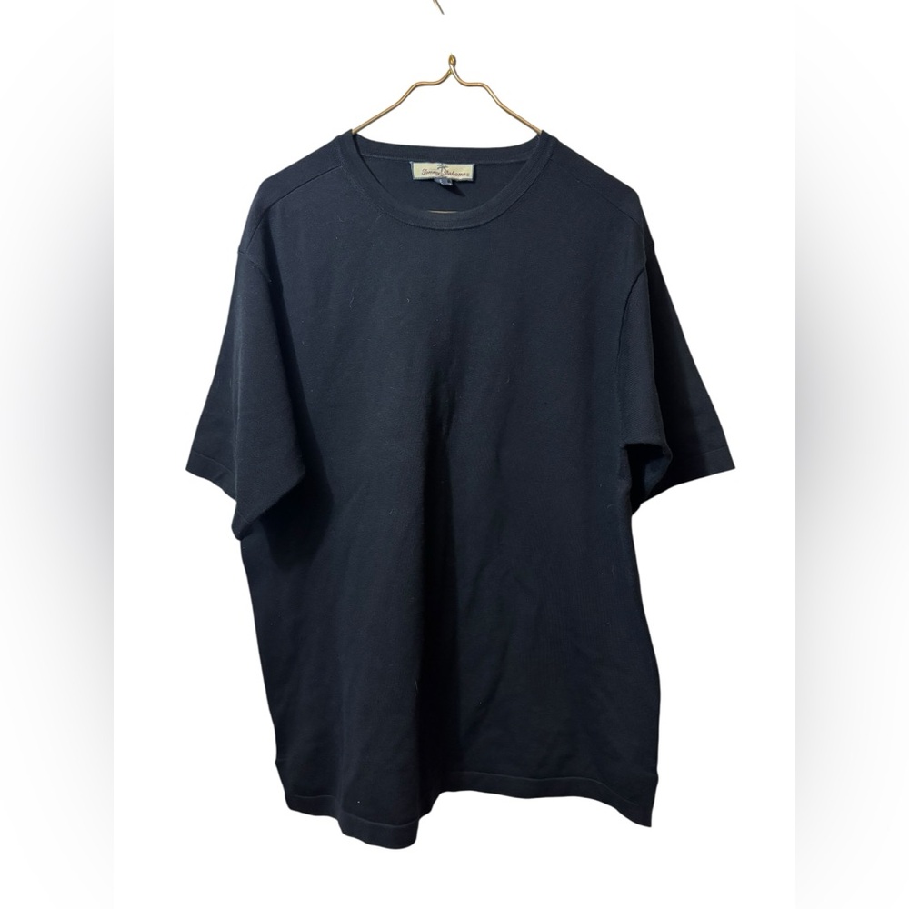 TOMMY BAHAMA | silk blend shirt large black